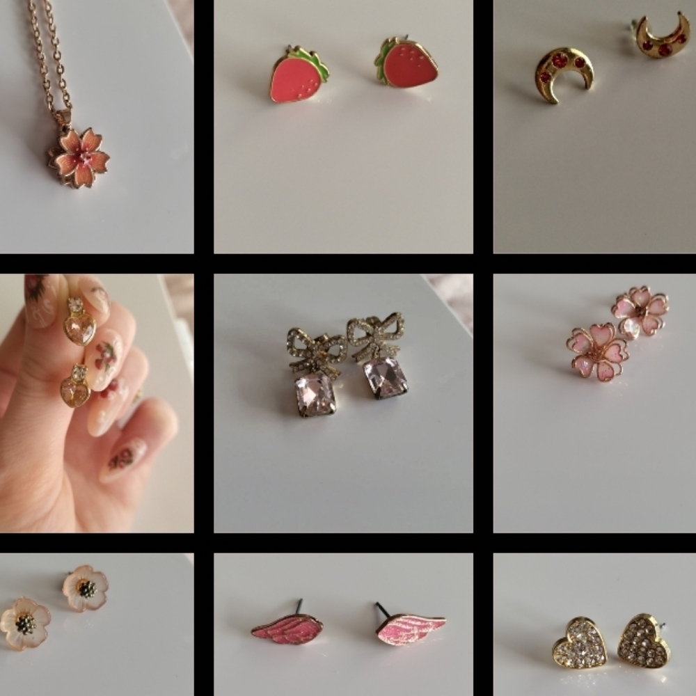 Lot Of 10+ Sanroi Earrings And Necklace (See ALL Photos!)